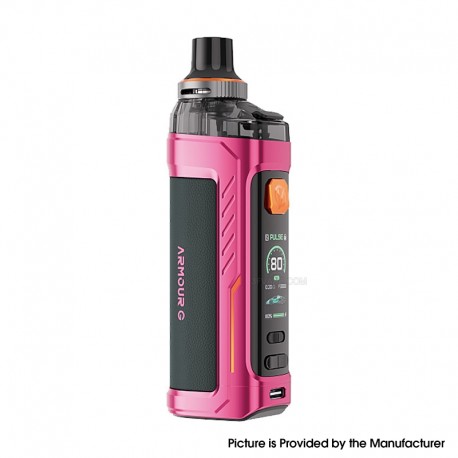 [Ships from Bonded Warehouse] Authentic Vaporesso Armour G 80W Pod Mod Kit DTL Version - Pink, 5~80W, 3000mAh, 5ml, 0.2 / 0.4ohm