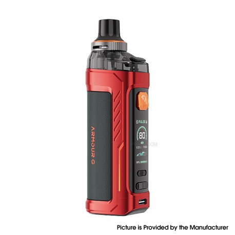 [Ships from Bonded Warehouse] Authentic Vaporesso Armour G 80W Pod Mod Kit DTL Version - Red, 5~80W, 3000mAh, 5ml, 0.2 / 0.4ohm