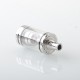 Diplomat Style RDL RTA Rebuildable Atomizer - Silver, 5.7ml, 5 Air Pins 2.0 / 2.5 / 3.0 / 3.5 / 4.0mm, 23mm