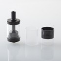 NETSU Style MTL RTA Rebuildable Tank Atomizer - Black, 5.0ml, 4 PCS Air Pins: 1.0 / 1.2 / 1.4 / 1.5mm, 22mm