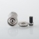 NETSU Style MTL RTA Rebuildable Tank Atomizer - Silver, 5.0ml, 4 PCS Air Pins: 1.0 / 1.2 / 1.4 / 1.5mm, 22mm