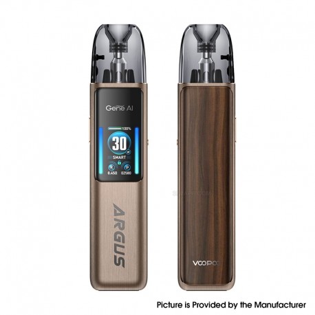 [Ships from Bonded Warehouse] Authentic VOOPOO Argus G2 Pod System Kit - Luxury Walnut, 1000mAh, 3ml, 0.4ohm / 0.7ohm