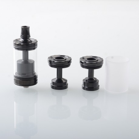 Rekavape Diplomat Style RDL RTA Rebuildable Tank Atomizer - Black, 5.7ml, 3 PCS Air Pin 2.0 / 3.0 / 4.0mm, 23mm Diameter