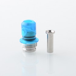 Rekavape Mission Dotaio Tips V2 ARC Style AIO Drip Tip for dotMod dotAIO V1 / V2 Pod - Blue, Resin