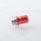 Rekavape Mission Dotaio Tips V2 ARC Style AIO Drip Tip for dotMod dotAIO V1 / V2 Pod - Red, Aluminum