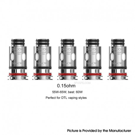 [Ships from Bonded Warehouse] Authentic SMOK D-Coil Replacement Coil for X-PRIV Solo Kit / TF-D Tank - Mesh 0.15ohm (5 PCS)