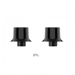 [Ships from Bonded Warehouse] Authentic Vaporesso Armour G Series Replacement DTL Drip Tip - Black (2 PCS)