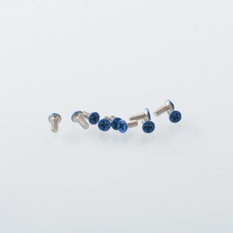 Authentic MK MODS Replacement Screws for VandyVape Pulse AIO V2 Mod Kit - Blue, (10 PCS)