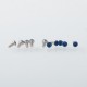 Authentic MK MODS Replacement Screws for VandyVape Pulse AIO V2 Mod Kit - Blue, (10 PCS)