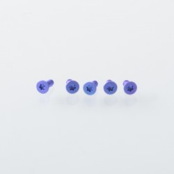 Authentic MK MODS Replacement Titanium Screws for dotMod dotAIO V1 / V2 Pod - Blue Purple (5 PCS)