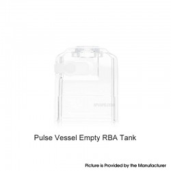 [Ships from Bonded Warehouse] Authentic Vandy Vape Pulse Vessel Empty RBA Tank Tube - Translucent