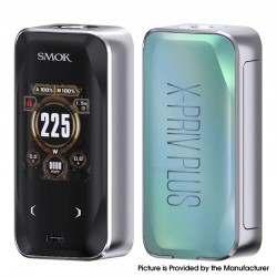 [Ships from Bonded Warehouse] Authentic SMOK X-PRIV Plus 225W Box Mod - Mineral Green, VW 5~225W, 2 x 18650