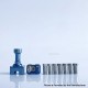 Rekavape UnKwn Glitch Style RBA Bridge for Billet / Boro Mod - Blue, Titanium, 8 PCS Air Pin 1, 1.2, 2, 2.5, 3, 3.5, 4, 4.5mm