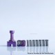 Rekavape UnKwn Glitch Style RBA Bridge for Billet / Boro Mod - Purple, Titanium, 8 PCS Air Pin 1, 1.2, 2, 2.5, 3, 3.5, 4, 4.5mm