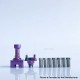 Rekavape UnKwn Glitch Style RBA Bridge for Billet / Boro Mod - Purple, Titanium, 8 PCS Air Pin 1, 1.2, 2, 2.5, 3, 3.5, 4, 4.5mm