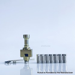 Rekavape UnKwn Glitch Style RBA Bridge for Billet / Boro Mod - Gold, Titanium, 8 PCS Air Pin 1, 1.2, 2, 2.5, 3, 3.5, 4, 4.5mm