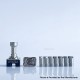 Rekavape UnKwn Glitch Style RBA Bridge for Billet / Boro Mod - Silver Black, 8 PCS Air Pin 1, 1.2, 2, 2.5, 3, 3.5, 4, 4.5mm