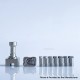 Rekavape UnKwn Glitch Style RBA Bridge for Billet / Boro Mod - Silver, 316SS, 8 PCS Air Pin 1, 1.2, 2, 2.5, 3, 3.5, 4, 4.5mm