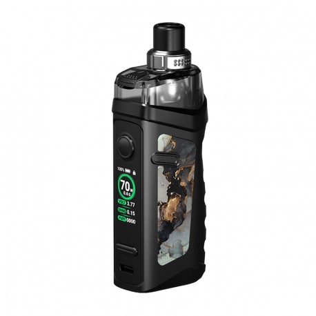 [Ships from Bonded Warehouse] Authentic Vandy Vape Jackaroo 70W VW 2000mAh Pod System Mod Kit - Glacier Silver, 5~70W, 4.5ml