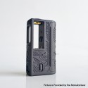 Rekavape BMM.38 Aio Style 60W Boro Box Mod - Black Monarchy Pattern, 1~60W, 1 x 18650 / 21700, 3D Print