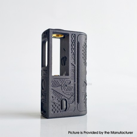 Rekavape BMM.38 Aio Style DNA60C 60W Boro Box Mod - Black Monarchy Pattern, 1~60W, 1 x 18650 /21700, 3D Print, Evolv DNA60C Chip