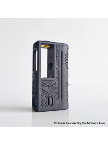 Rekavape BMM.38 Aio Style DNA60C 60W Boro Box Mod - Black Monarchy Pattern, 1~60W, 1 x 18650 /21700, 3D Print, Evolv DNA60C Chip