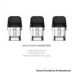 [Ships from Bonded Warehouse] Authentic SMOK Novo Pod Cartridge for NOVO Pro, Novo GT Pod, Novo GT Box Kit - 0.8ohm, 2ml (3 PCS)