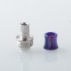 Rekavape Hybrid BBAIO Drip Tip for BB / Billet / Boro AIO Box Mod - Blue, Stainless Steel + Resin