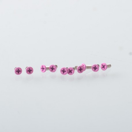 Authentic MK MODS Replacement Screws for VandyVape Pulse AIO V2 Mod Kit - Pink, (10 PCS)