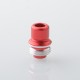 Authentic MK MODS TB Boro Drip Tip and Button for VandyVape Pulse AIO V2 80W Boro Box Mod Kit - Red