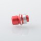 Authentic MK MODS TB Boro Drip Tip and Button for VandyVape Pulse AIO V2 80W Boro Box Mod Kit - Red