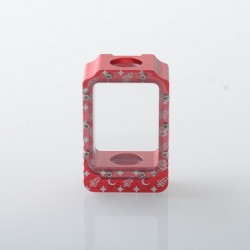 Rekavape Mission XV LE Rocket Style Boro Tank for SXK BB / Billet AIO Box Mod Kit - Red, Aluminum Alloy