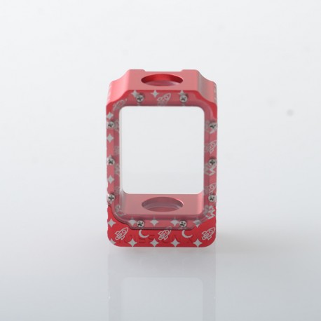 Rekavape Mission XV LE Rocket Style Boro Tank for SXK BB / Billet AIO Box Mod Kit - Red, Aluminum Alloy