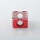 Rekavape Mission XV LE Rocket Style Boro Tank for SXK BB / Billet AIO Box Mod Kit - Red, Aluminum Alloy