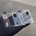 AuthenticMK MODS Engraved Front + Back Panels with Inner Plate for dotMod dotAIO V2 - Pattern A Clear