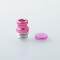 Rekavape Mission XV KB2 Style Replacement Integrated Drip Tip + Button Set for dotMod dotAIO V2 Pod - Pink