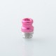 Rekavape Mission XV KB2 Style Replacement Integrated Drip Tip + Button Set for dotMod dotAIO V2 Pod - Pink