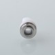 SXK Monarchy Rook Style MTL Drip Tip for BB / Billet / Boro AIO Box Mod - White, POM + Stainless Steel