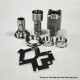 MISSION XV Astra Style RBA Bridge for Billet / Boro Mod - Black, 316SS, 5 PCS Air Pin 1.2, 2.0, 2.5, 3.0, 3.5mm