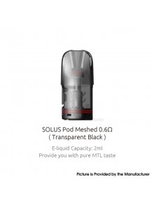 [Ships from Bonded Warehouse] Authentic SMOK Solus Pod Cartridge for Solus GT Box Pod System - 2.0ml, Meshed 0.6ohm (3 PCS)