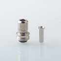 Rekavape Mission Boro Tips V2 ARC Style Drip Tip for BB / Billet Boro Mod - Silver, Titanium + Stainless Steel