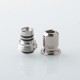 Rekavape Mission Boro Tips V2 ARC Style Drip Tip for BB / Billet Boro Mod - Silver, Titanium + Stainless Steel