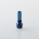 510 Drip Tip for RDA / RTA / RDTA Atomizer / Diplomat Style RTA - Blue, Stainless Steel