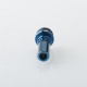 510 Drip Tip for RDA / RTA / RDTA Atomizer / Diplomat Style RTA - Blue, Stainless Steel