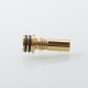 510 Drip Tip for RDA / RTA / RDTA Atomizer / Diplomat Style RTA - Gold, Stainless Steel