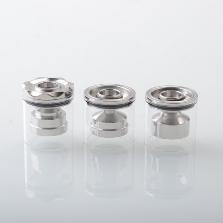 MTL Nano Top Refill Tank Tube Kit for Diplomat Style RDL / MTL RTA - Silver