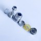 Rekavape BY KA V10 Nano Combo Radiator Style MTL RTA Atomizer - Silver + Brown, 316SS + PEI, 3.5ml, 22mm