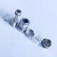 Rekavape BY KA V10 Nano Combo Radiator Style MTL RTA Atomizer - Silver + Translucent, 316SS + PCTG, 3ml, 22mm