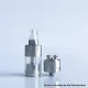 Rekavape BY-KA L Style MTL RTA Atomizer - Silver, 3ml, 1.2, 1.4, 1.7mm, 19mm Diameter