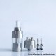 Rekavape BY-KA L Style MTL RTA Atomizer - Silver, 3ml, 1.2, 1.4, 1.7mm, 19mm Diameter